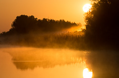 Wschód słońca - Delta Dunaju